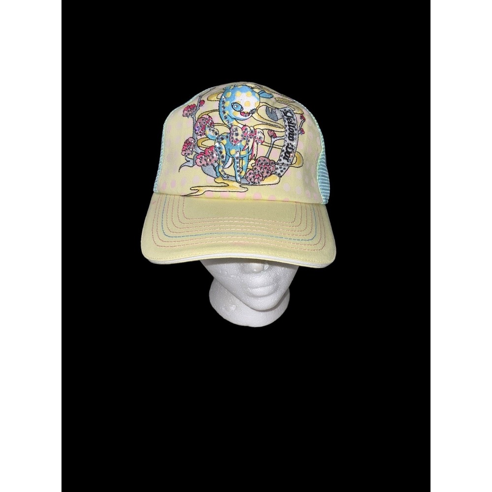 Four 41 Crystal Studded Baseball/Trucker Cap Hat "Yellow Dog" NWT Unisex